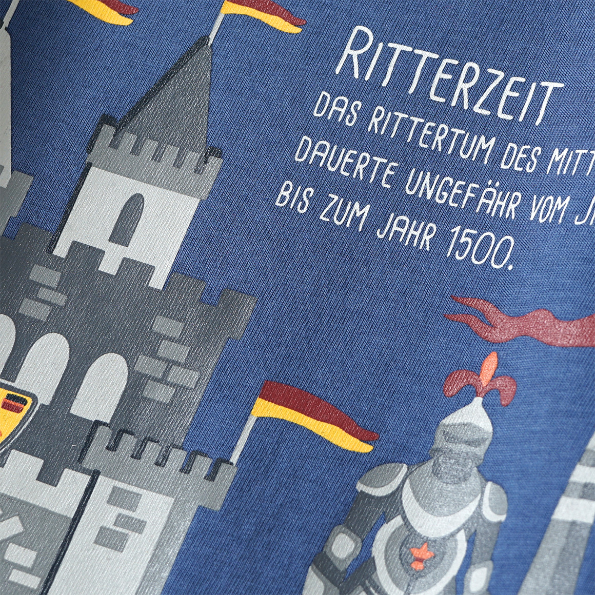 Kinder Langarmshirt mit Ritter-Motiv