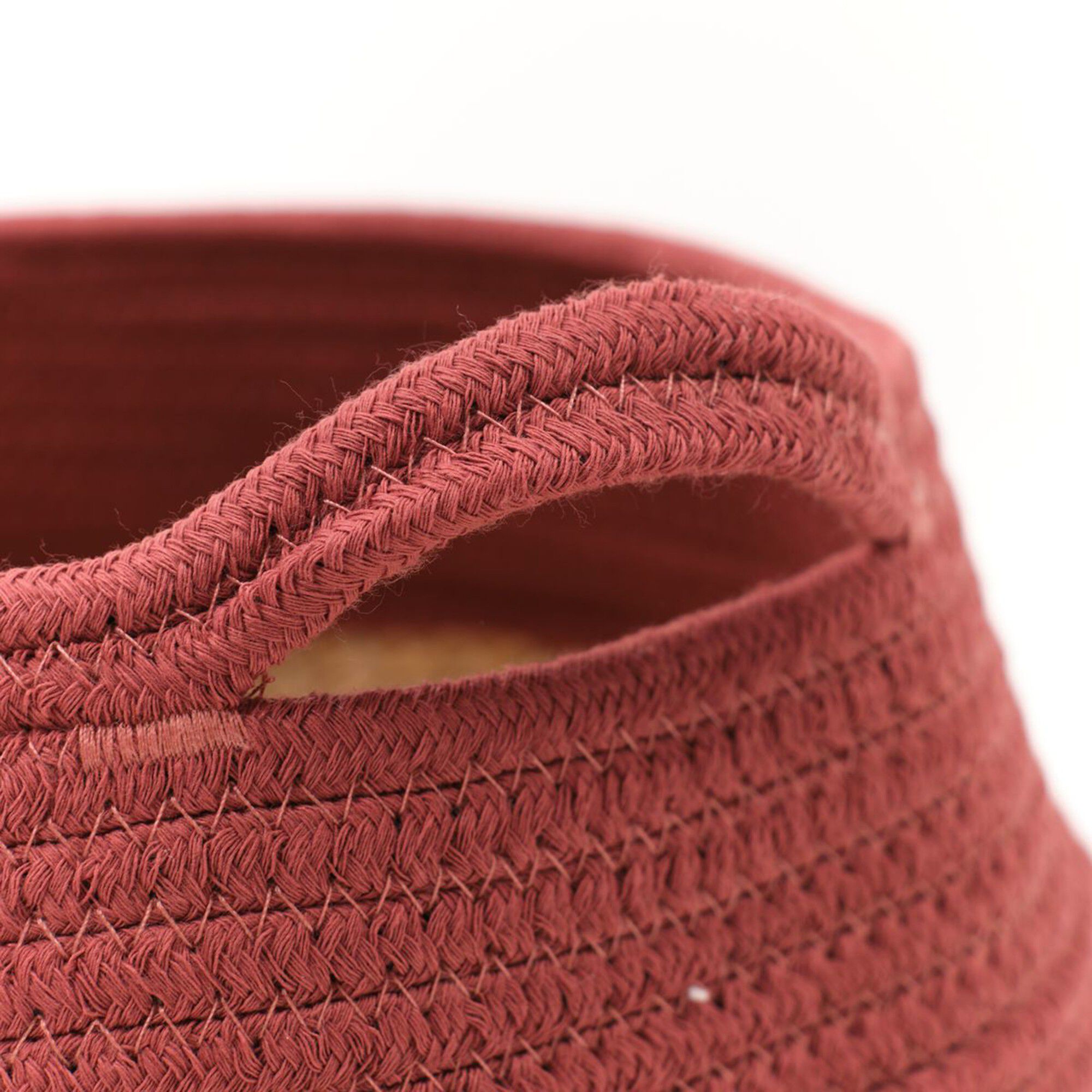 Panier bicolore rond corde coton