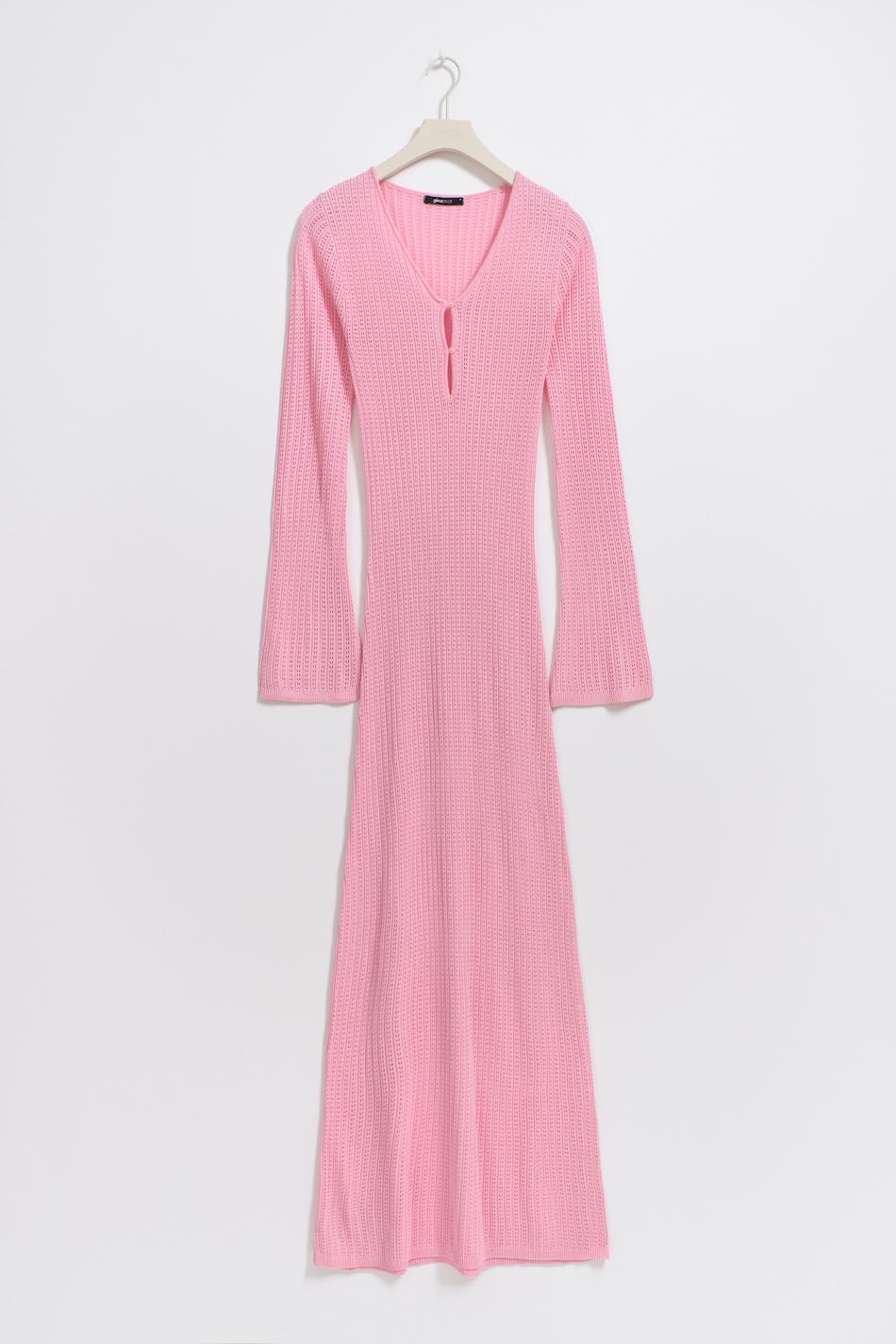 Pointelle knit dress