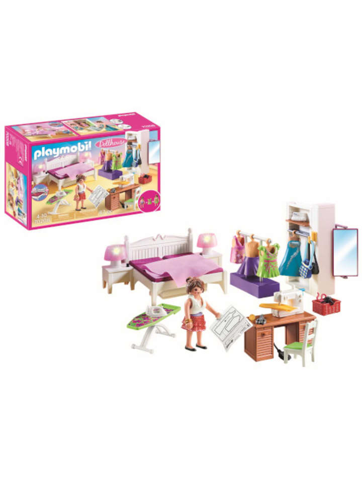 Playmobil Spielfigur Set Puppenhaus Schlafzimmer mit Nähecke, ab 4 Jahre günstig kaufen onesize