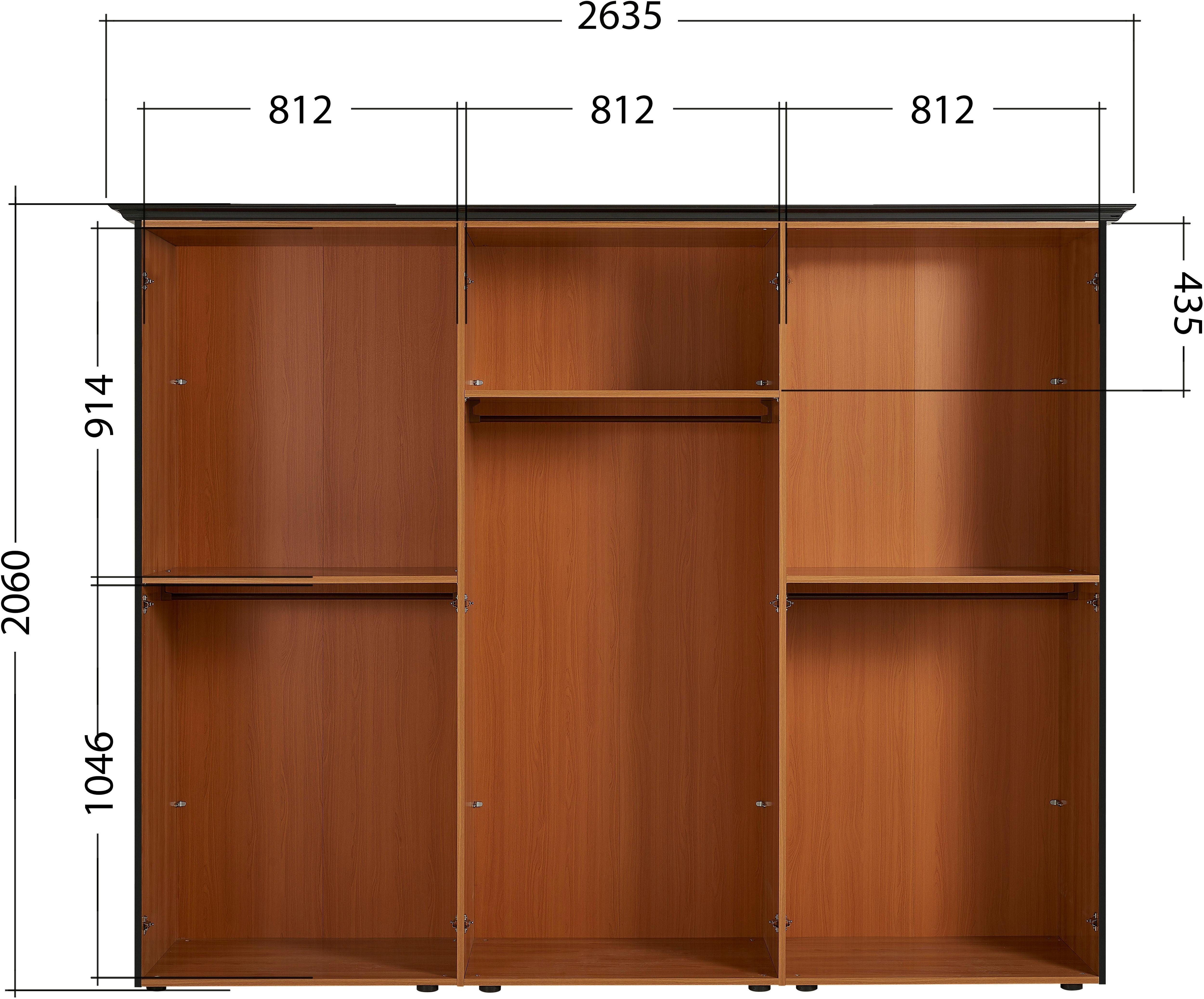 INOSIGN Schlafzimmer-Set ALICE, (4-St), mit gepolstertem Kopfteil