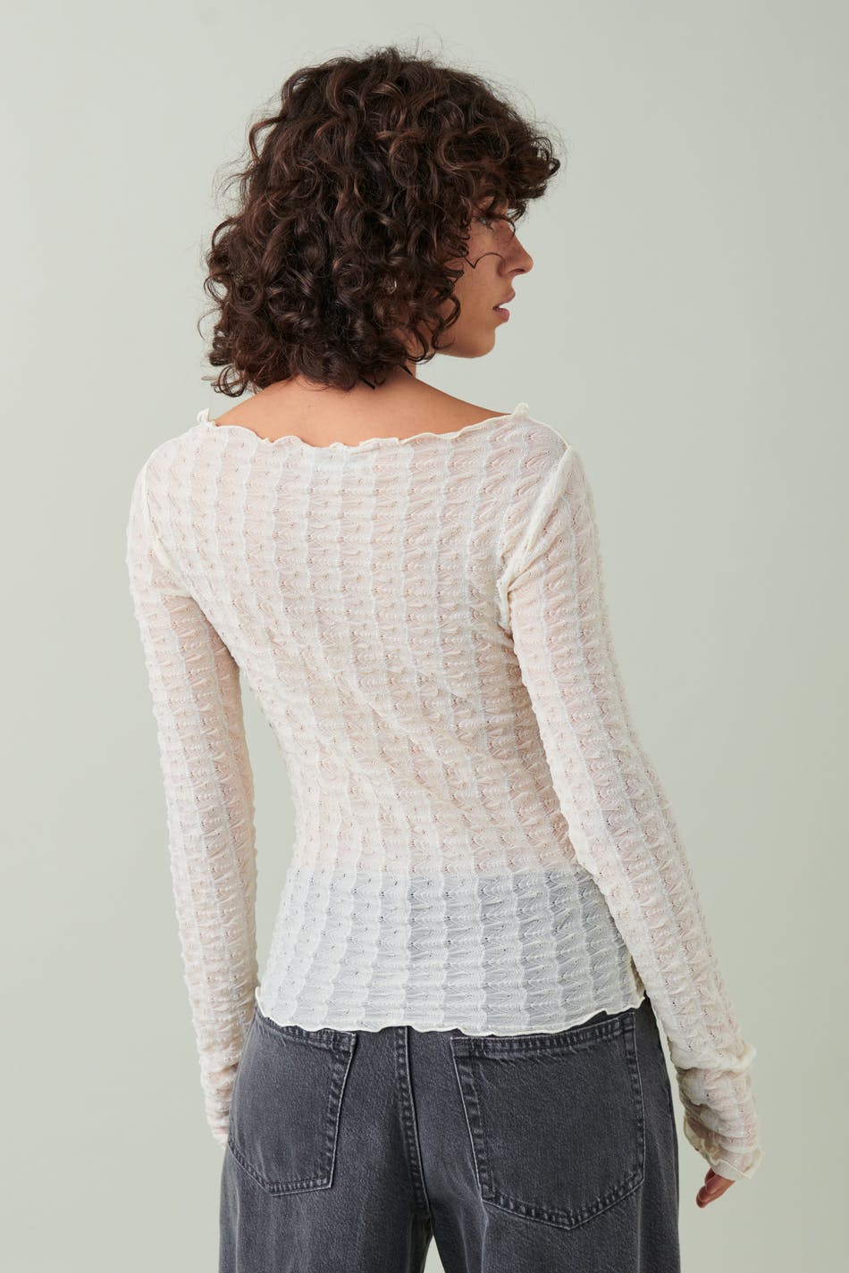 Textured lace top