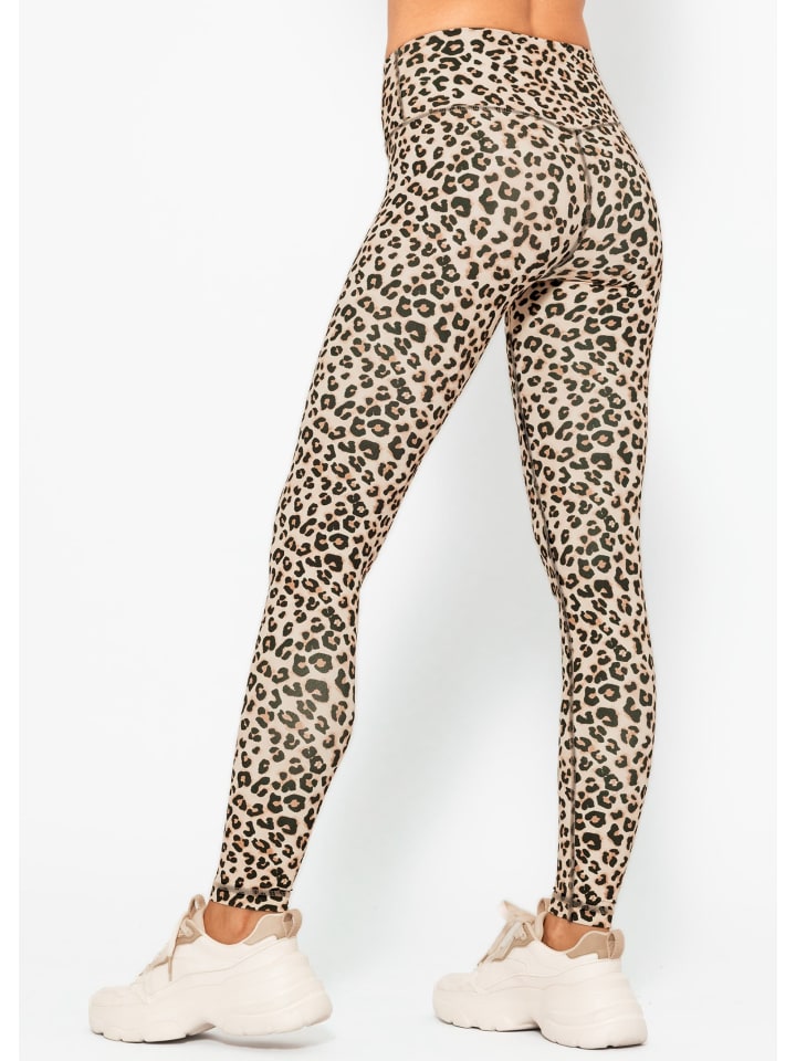 SASSYCLASSY High Waist Sportleggins in Beige günstig kaufen