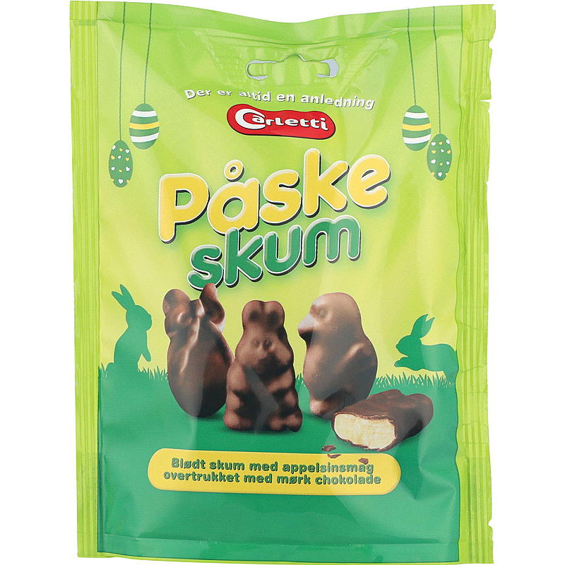 Carletti Påskeskum 70 g m/appelsinsmak Carletti