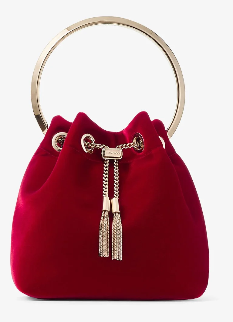 Sac à main en velours Jimmy Choo Bon Bon