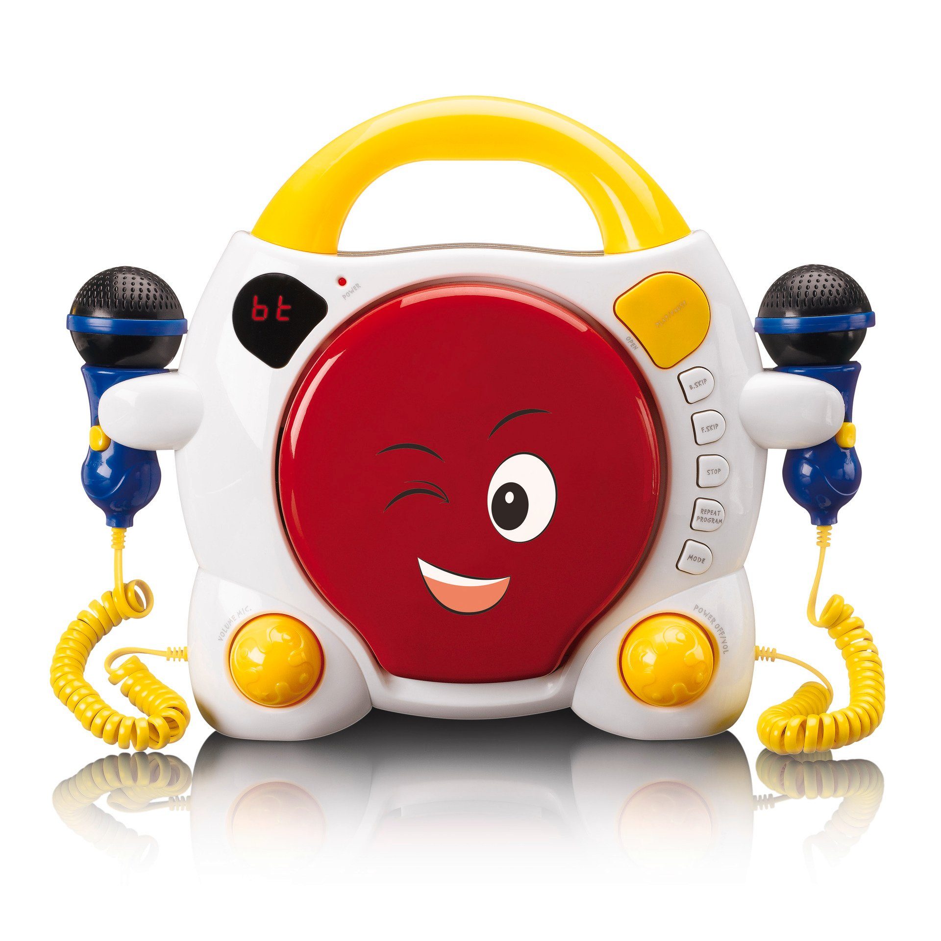 Lenco KCD-011KIDS Tragbarer Kinder Karaoke CD-Player mit Bluetooth CD-Player (Bluetooth)