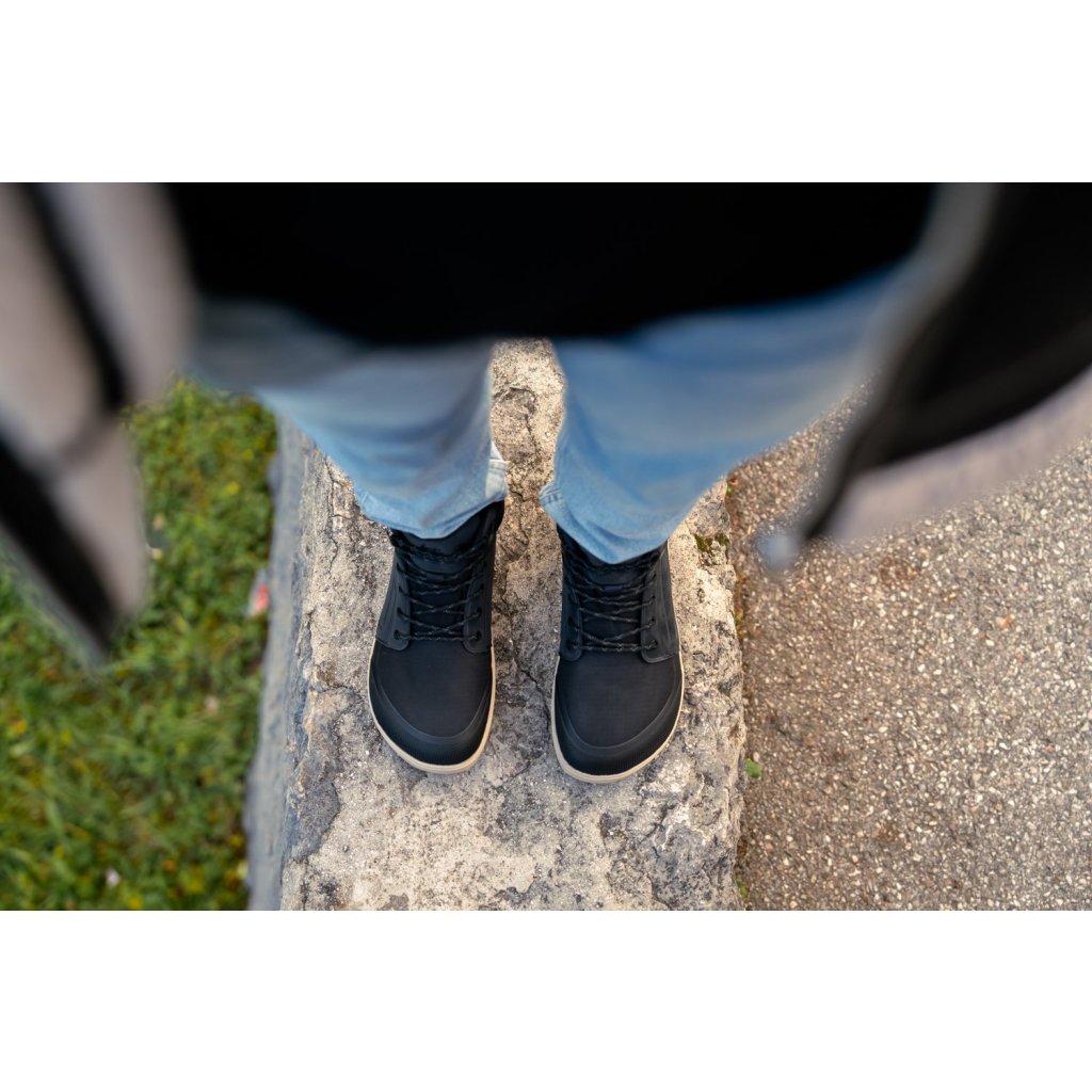 Be Lenka ArcticEdge Charcoal Black Barfußstiefeletten