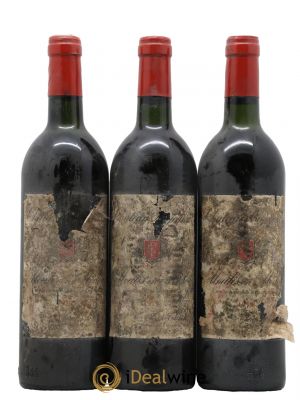 Château Poujeaux  1979 - Lot de 3 Bouteilles