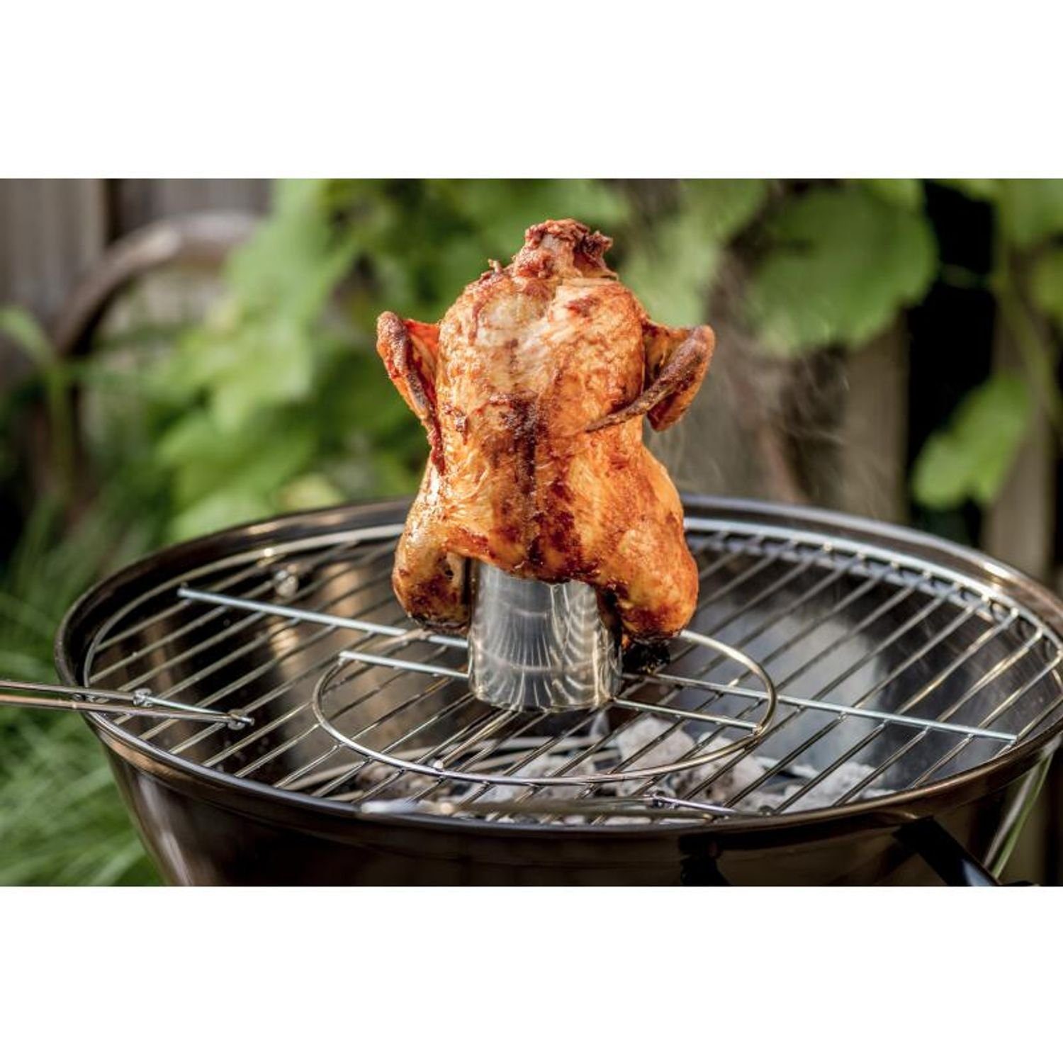 EDCO Backblech 8x Hähnchenbräter 20x10cm Geflügelständer Grillen Ofen BBQ Bräter Gril, Metall