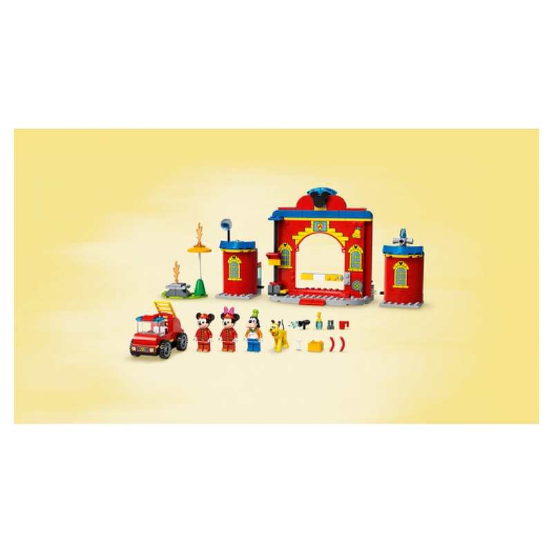 10776 La caserne et le camion de pompiers de Mickey et ses amis LEGO 4+