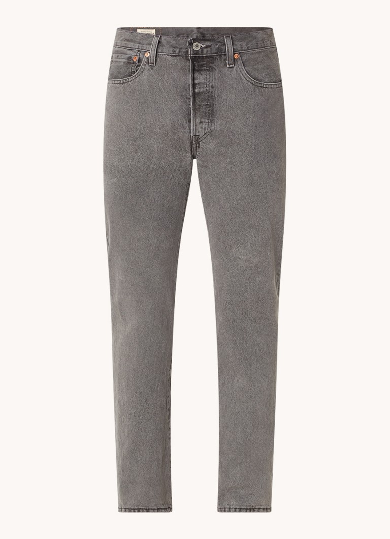 Blugi Levi's 501 cu croială dreaptă și efect spălat