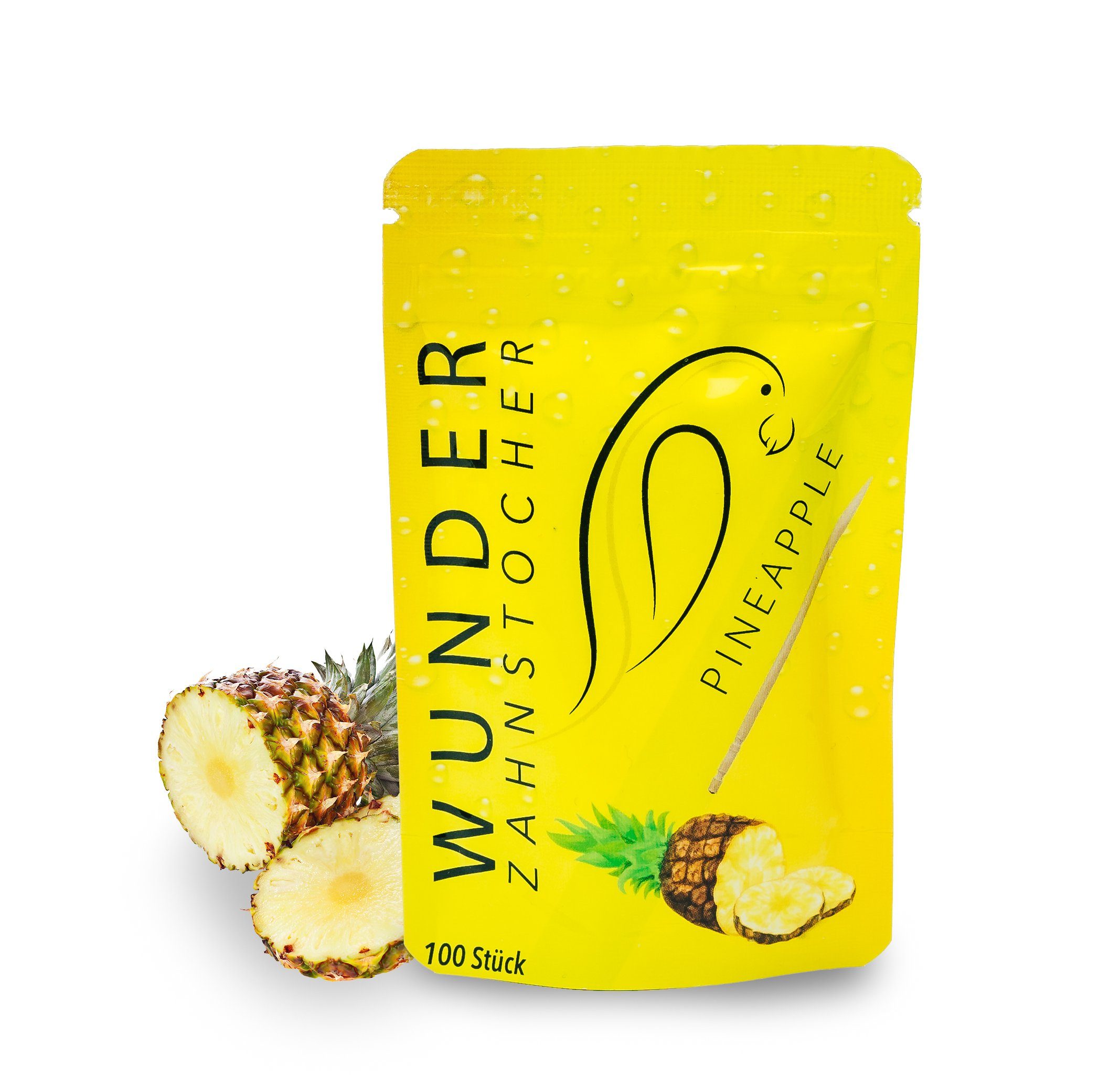 Wunder Zahnstocher Mundpflegecenter Wunder Zahnstocher mit Geschmack - Refill Pack - Ananas