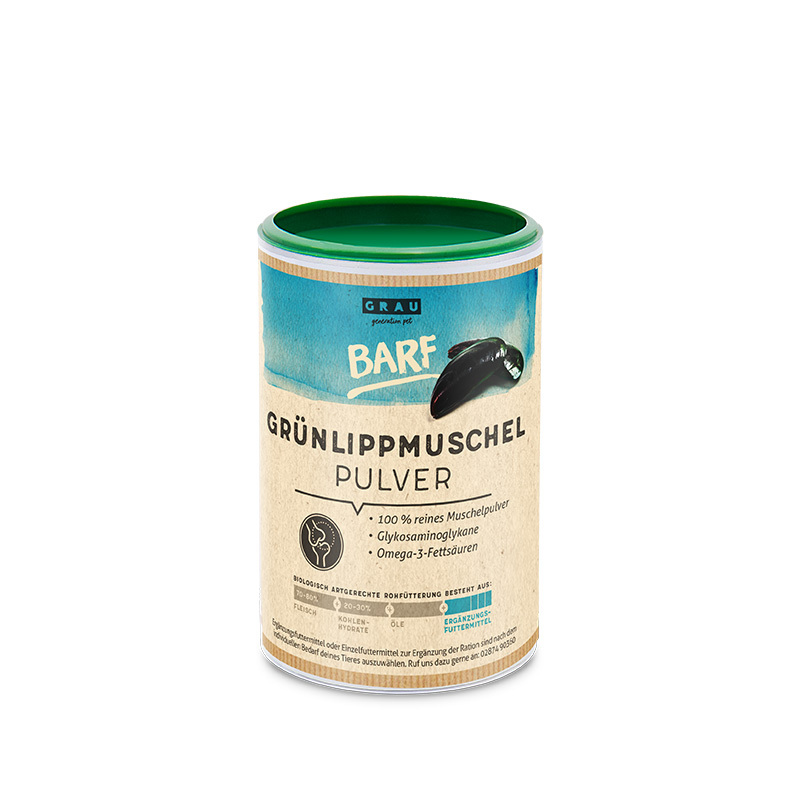 GRAU Ergänzungsfutter & Aufzucht GRAU Grünlippmuschel Pulver 170 g