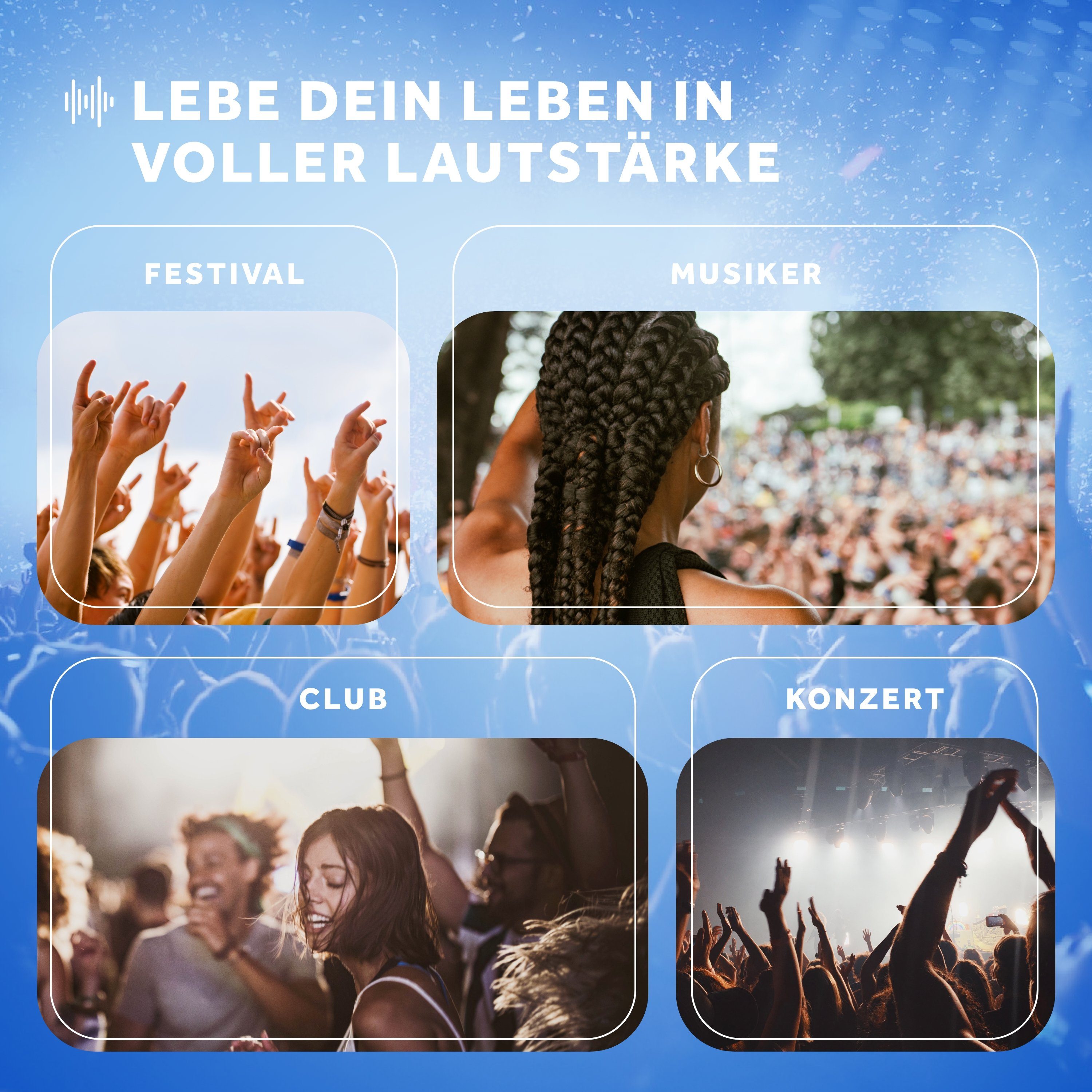 Schallwerk Gehörschutzstöpsel SCHALLWERK ® Music+ Gehörschutz Ohrstöpsel dämpft Lärm