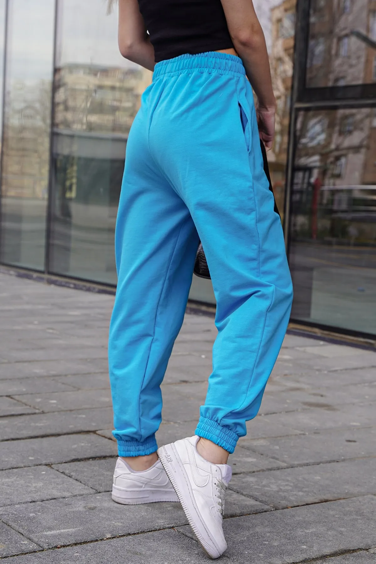 Madmext  Türkisfarbene Basic-Jogginghose mit bequemer Passform Mg1635