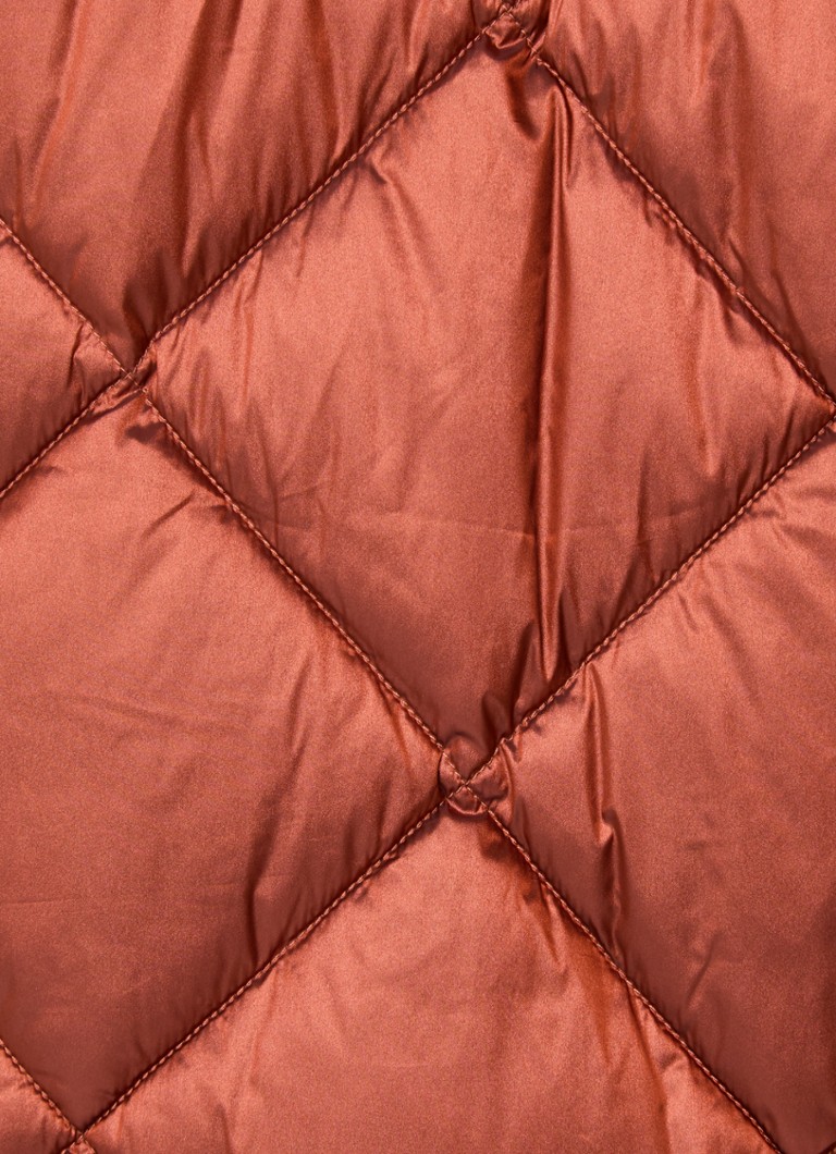 Claudia Sträter Diamond -pitkähihainen topattu parkatakki tikkikuviolla ja irrotettavalla hupulla