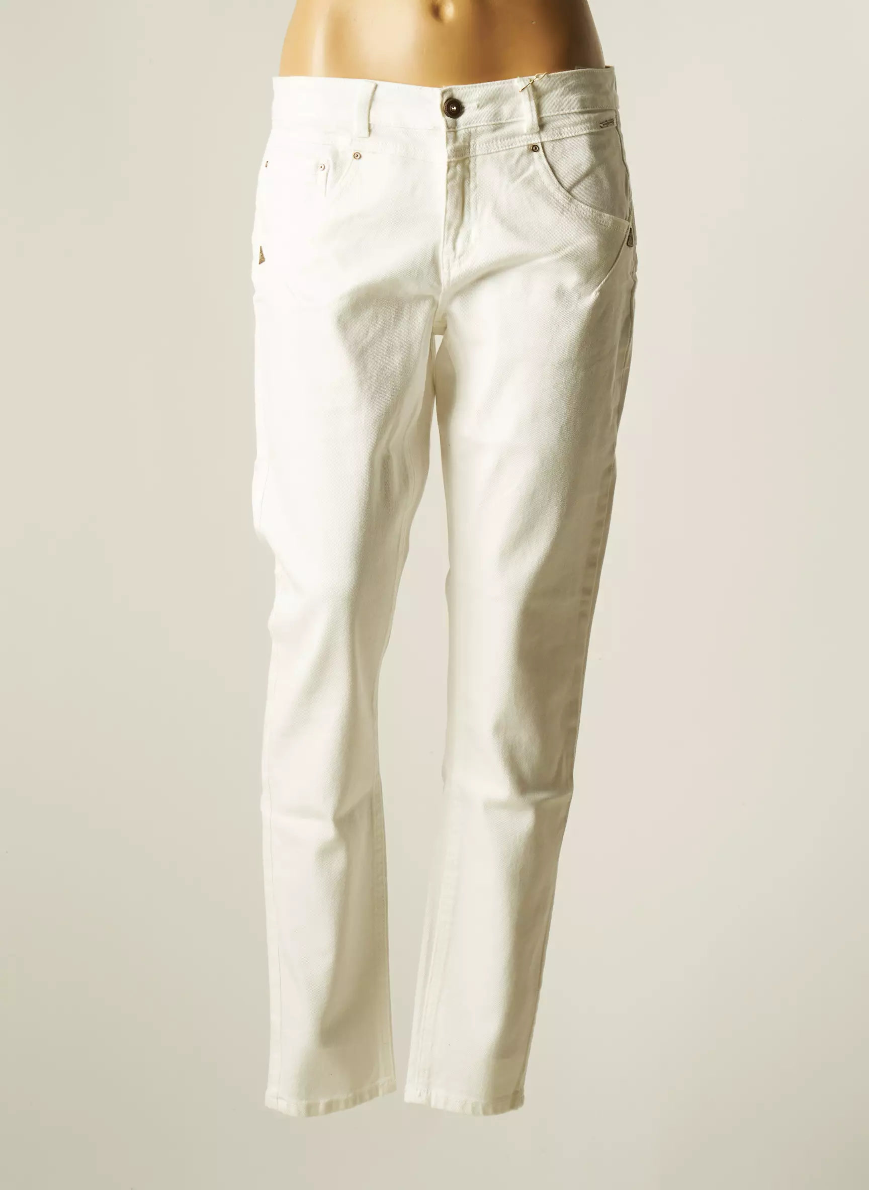 Cream Jeans Coupe Slim Femme couleur blanc