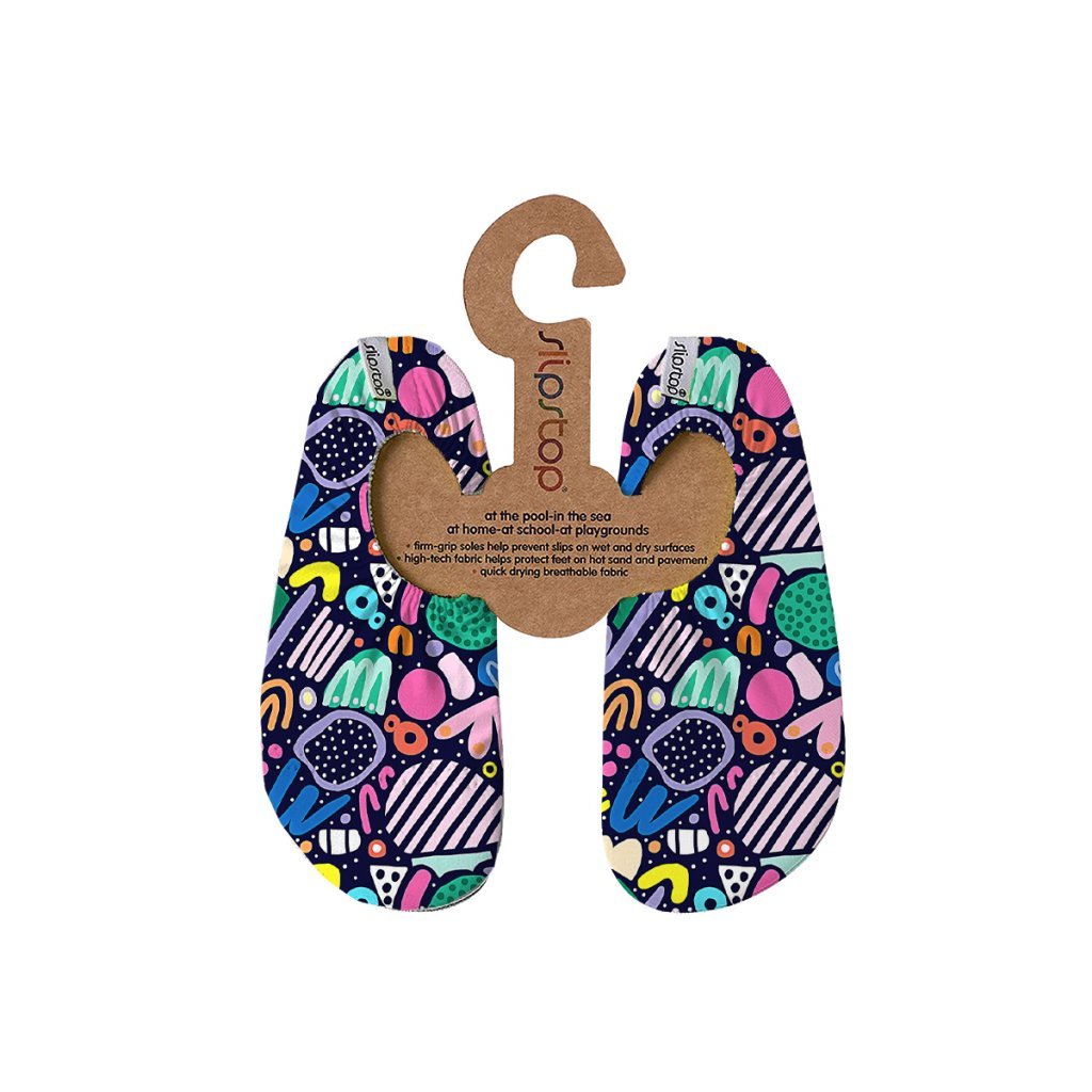 Slipstop Geo farbenfrohe Badeschuhe