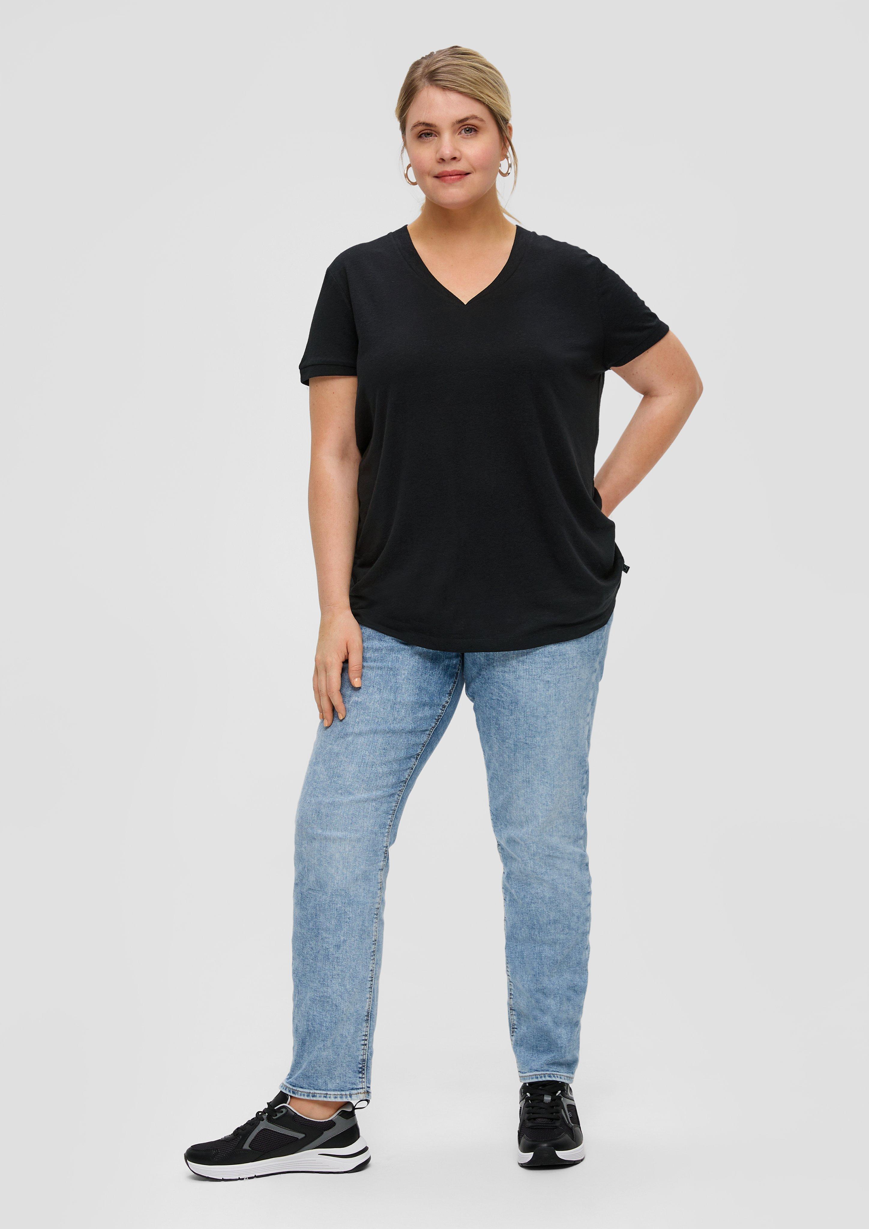 T-Shirt aus Leinenmix  2151440-9999