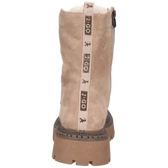 2Go Fashion Schnür Boots in beige