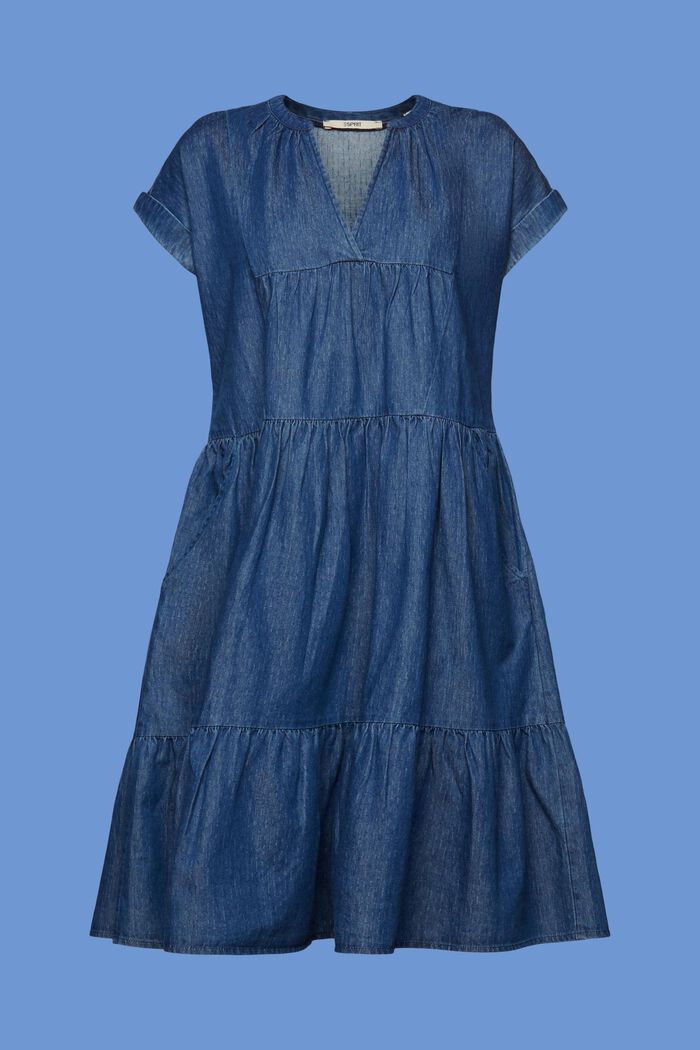 Leichtes Jeanskleid, 100 % Baumwolle