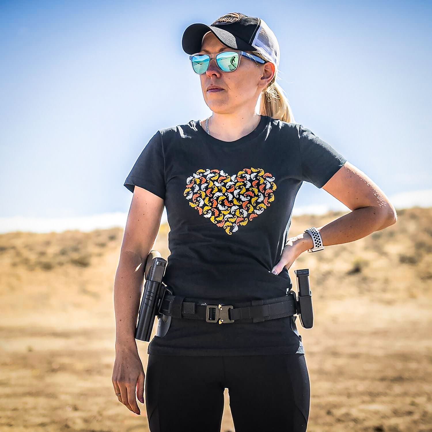 Womens T-Shirt Chameleon Heart