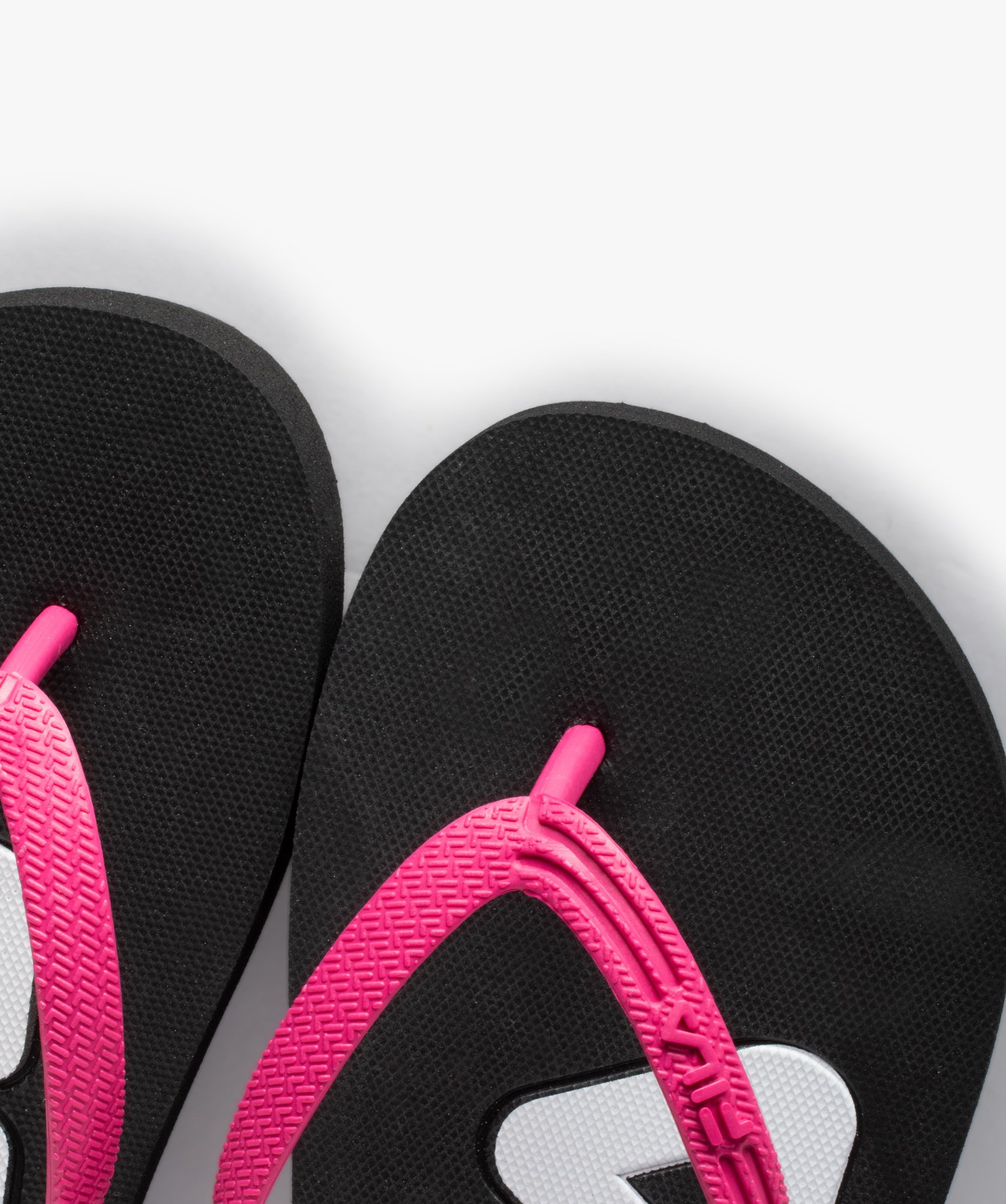 Tongs femme à semelle imprimée logo - Fila Troy noir | GEMO