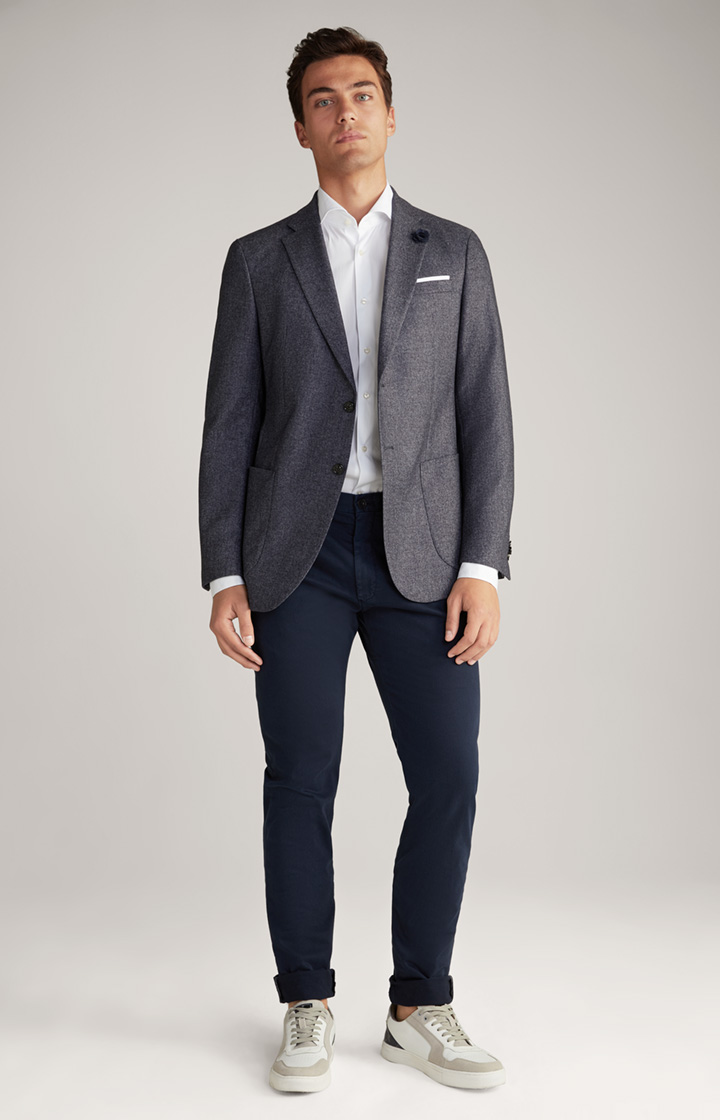Flanell-Sakko Four in Blau meliert