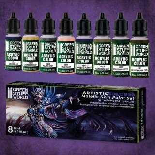 Acrylfarbe Farbset - Malefic Skin (8)