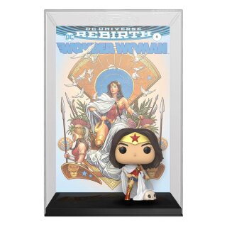 DC Rebirth POP! Comic Cover Vinyl Figur 80th Wonder Woman (Rebirth) On Throne 9 cm