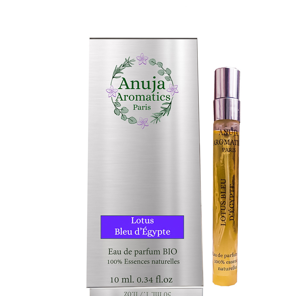 anuja aromatics Lotus Bleu d'Égypte Eau de Parfum Bio aux Essences 100 % Naturelles