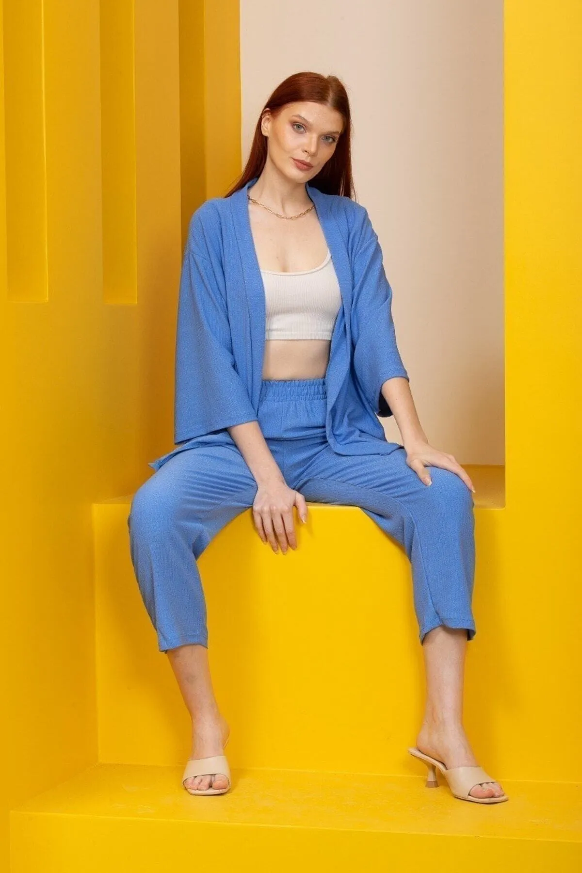 ZF BUTİK  Zweiteiler - Blau - Regular Fit