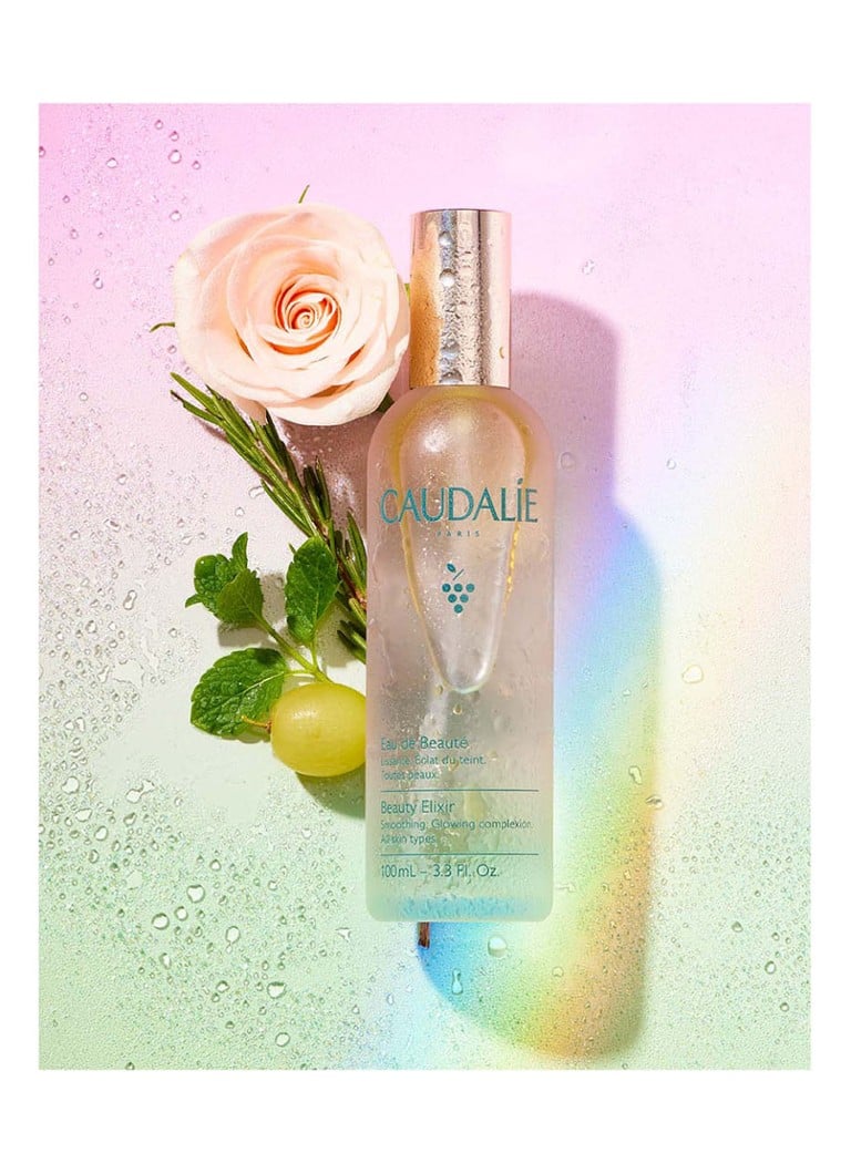 Caudalie Beauty Elixir – 2-in-1 Pflegespray für Gesicht und Make-up: Pflegender Gesichtsspray & Fixierspray