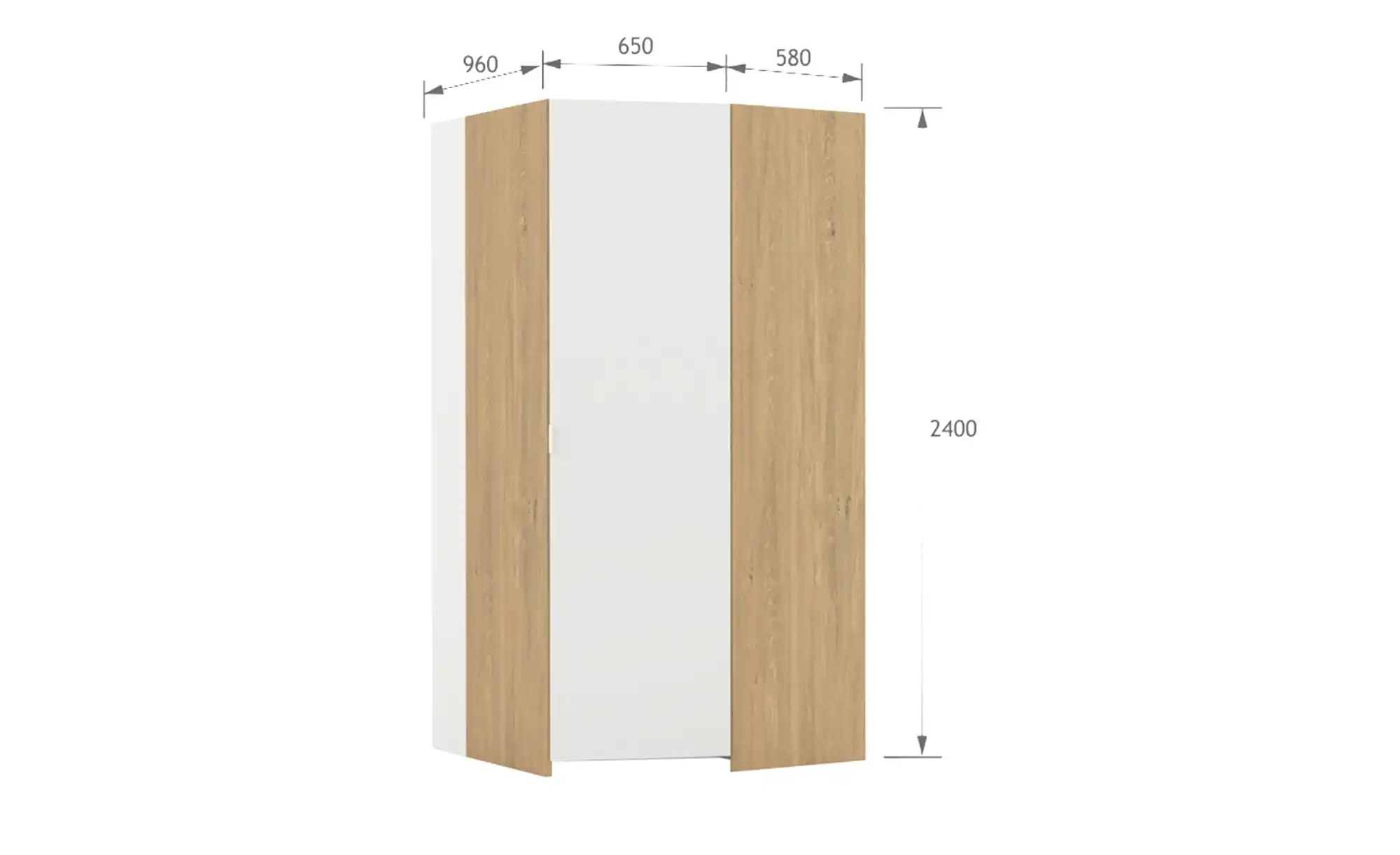 Garderobenschrank White Oak