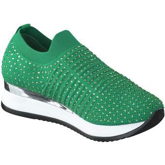 Barbarella Slip On Sneaker in grün