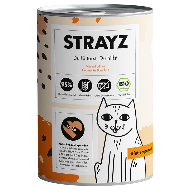 STRAYZ BIO Katze 6 x 400 g zu TOP-Preisen