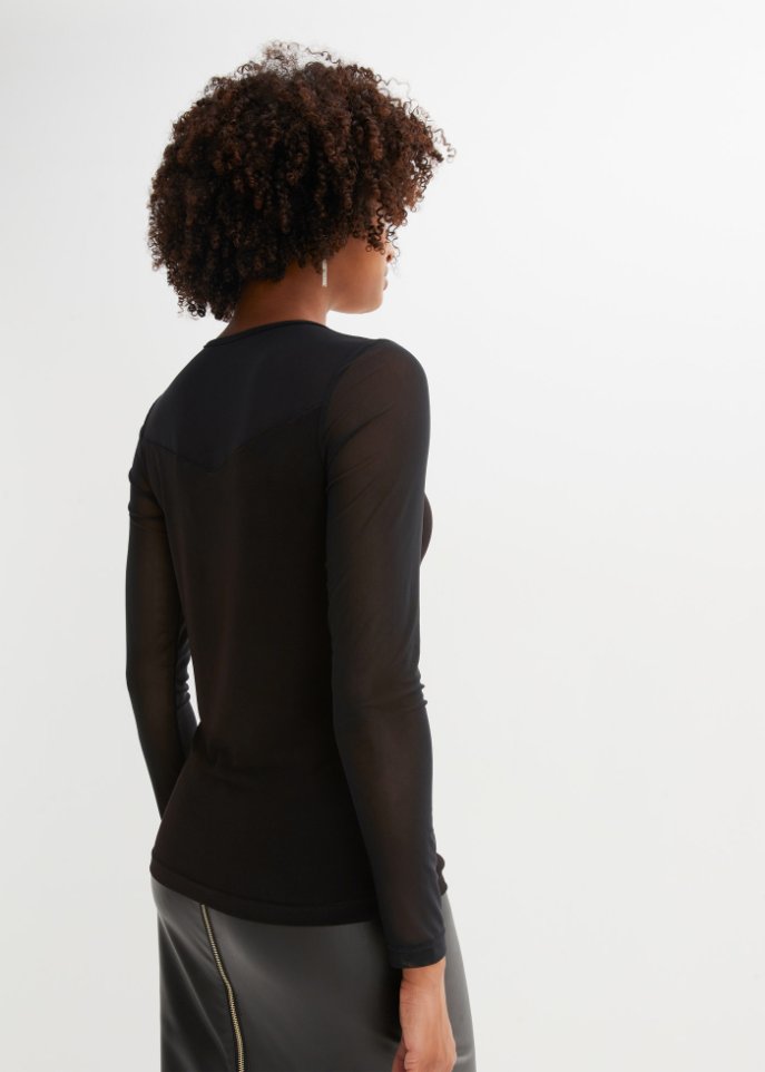 Langarmshirt, Mesh