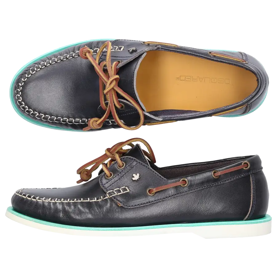 Dsquared2 - Bootsschuhe BOAT Kalbsleder - blau