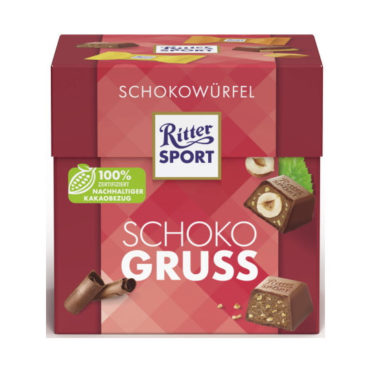 Ritter Sport Schokowürfel Schoko Gruss 176G