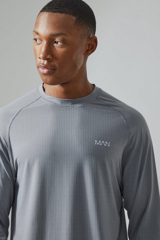 Man Active Slim-Fit Mesh-Oberteil