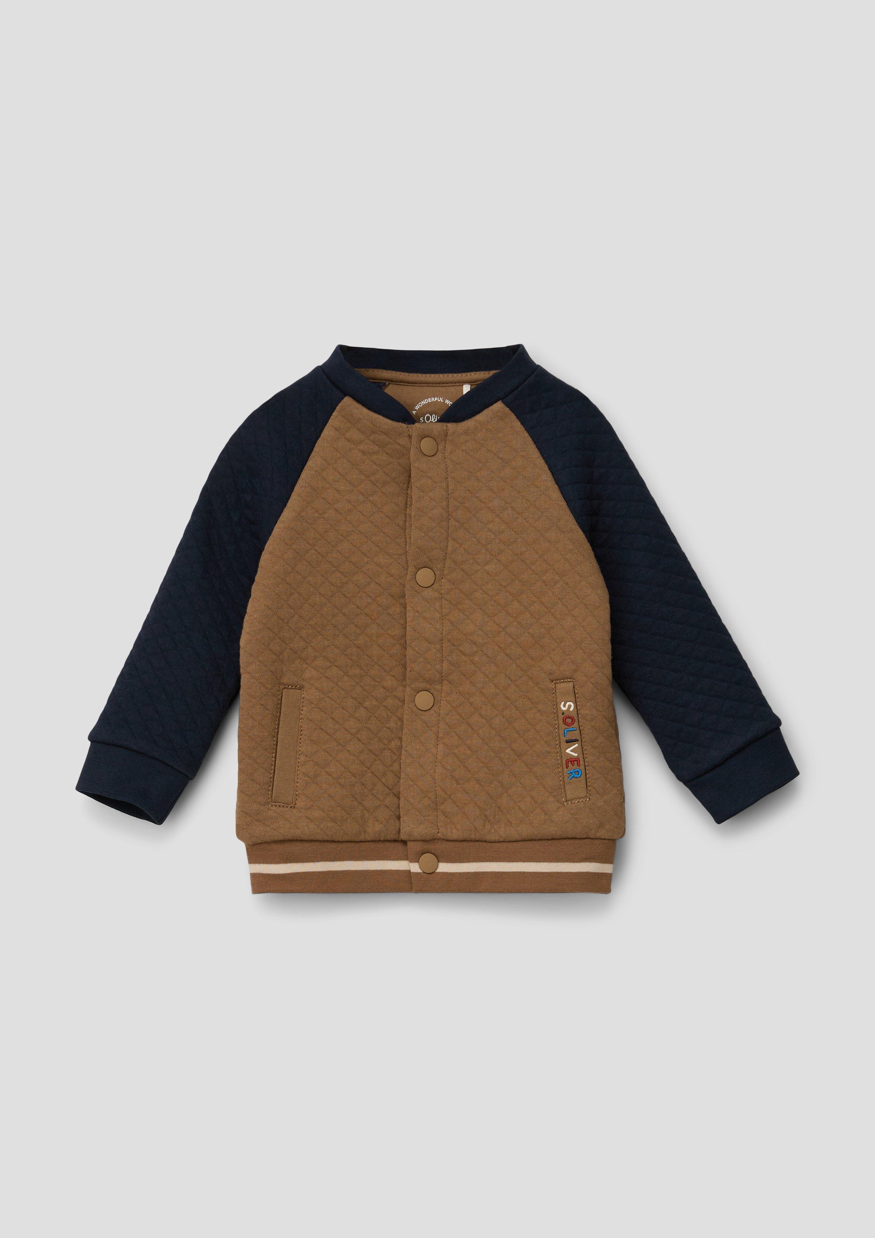Sweatjacke im College-Style  2137837-8480