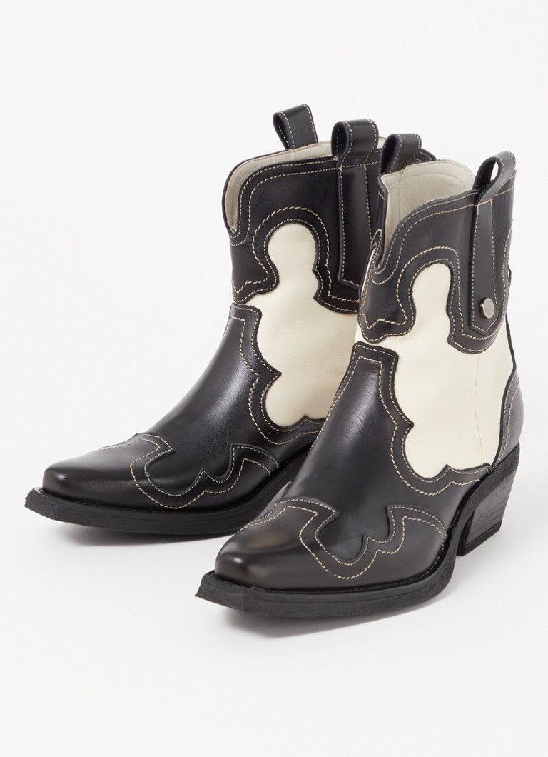 Ghete cowboy din piele Waynoa de la Steve Madden