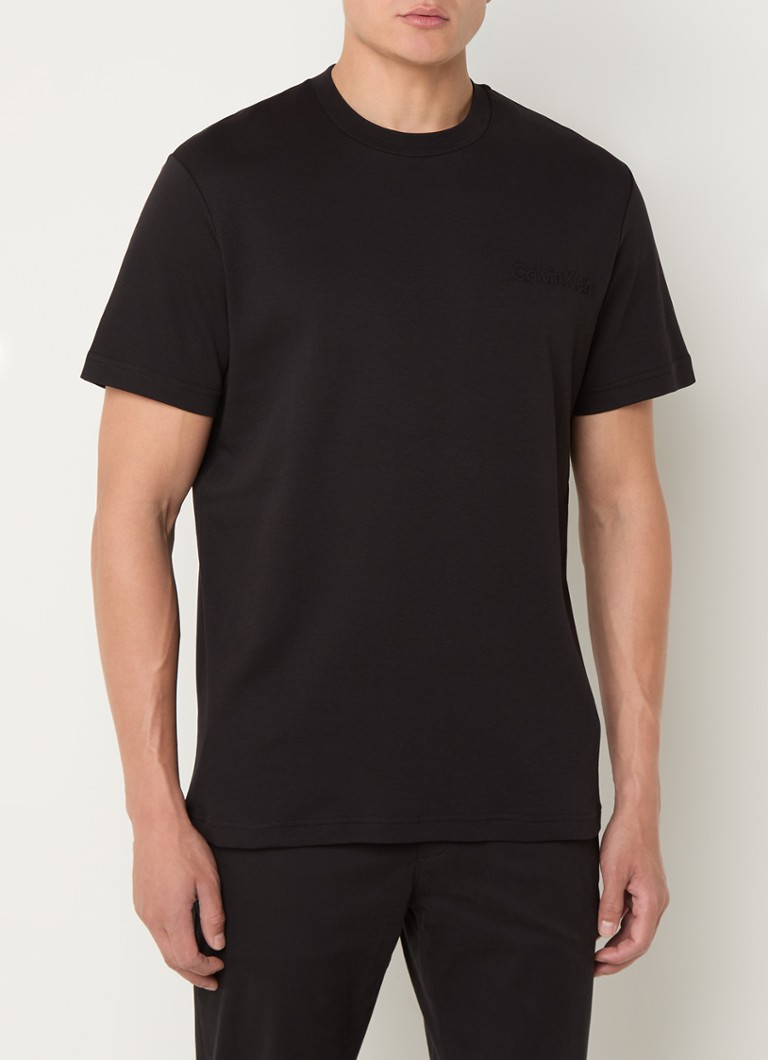 T-shirt elasticizzata con logo Calvin Klein