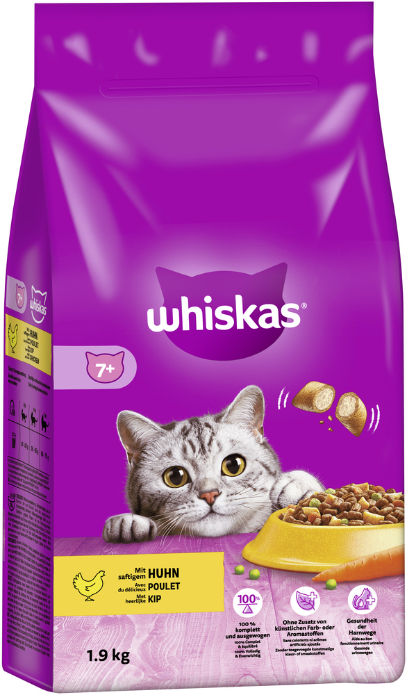 Whiskas Trockenfutter Whiskas Senior 7+ 1,9 kg