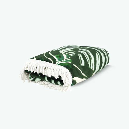 Serviette ronde Bali vert