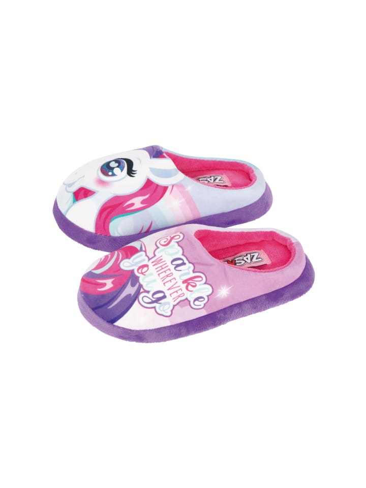 Zaska Hausschuhe Einhorn in Rosa günstig kaufen