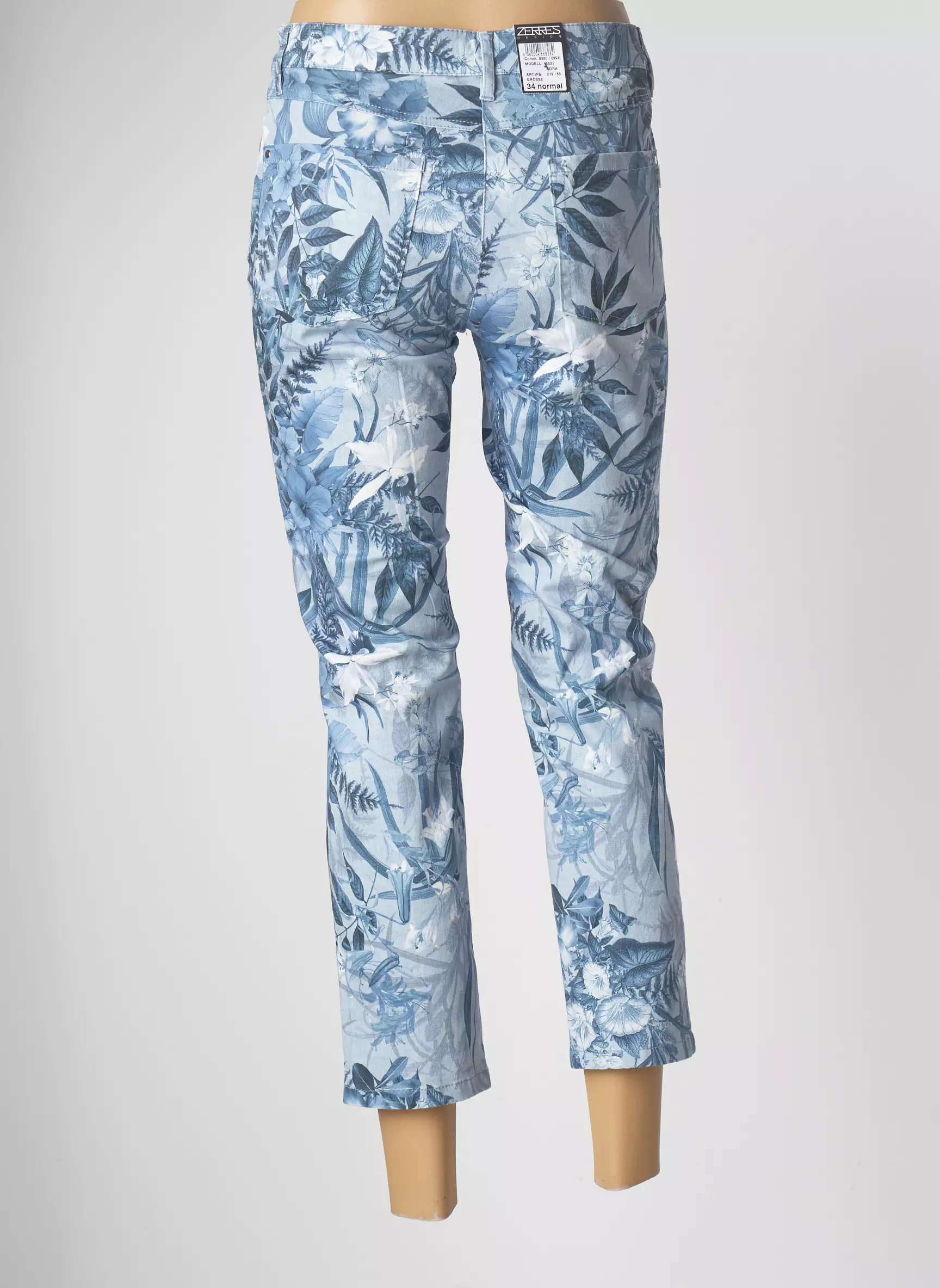 Zerres Pantalon7 8 Femme couleur bleu
