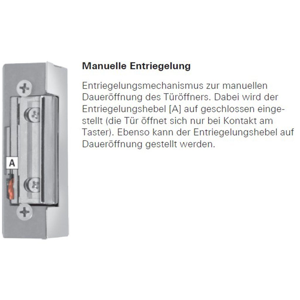 SN DECO GROUP Haustür Bastion Zeta, weiß, E-Öffner, Stoßgriff (Komplett-Set), Elektrischer Türöffner (E-Öffner) ROTO Typ 3RA verbaut