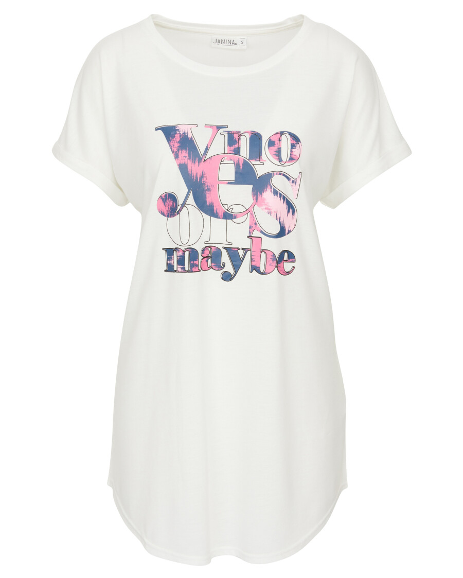 Weißes Longshirt