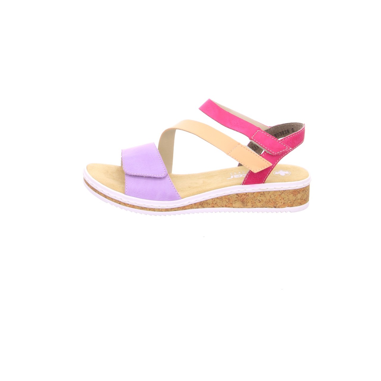 RIEKER Klassische Sandalen lila/pink